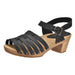 Sanita Wood-Silo Square Sandal Sandale