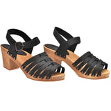 Sanita Wood-Silo Square Sandal Sandale