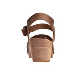 Sanita Wood-Silo Square Sandal Sandale