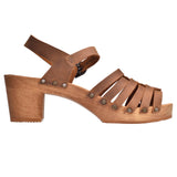 Sanita Wood-Silo Square Sandal Sandale