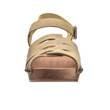 Sanita Wood-Silo Square Sandal Sandale