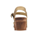 Sanita Wood-Silo Square Sandal Sandale