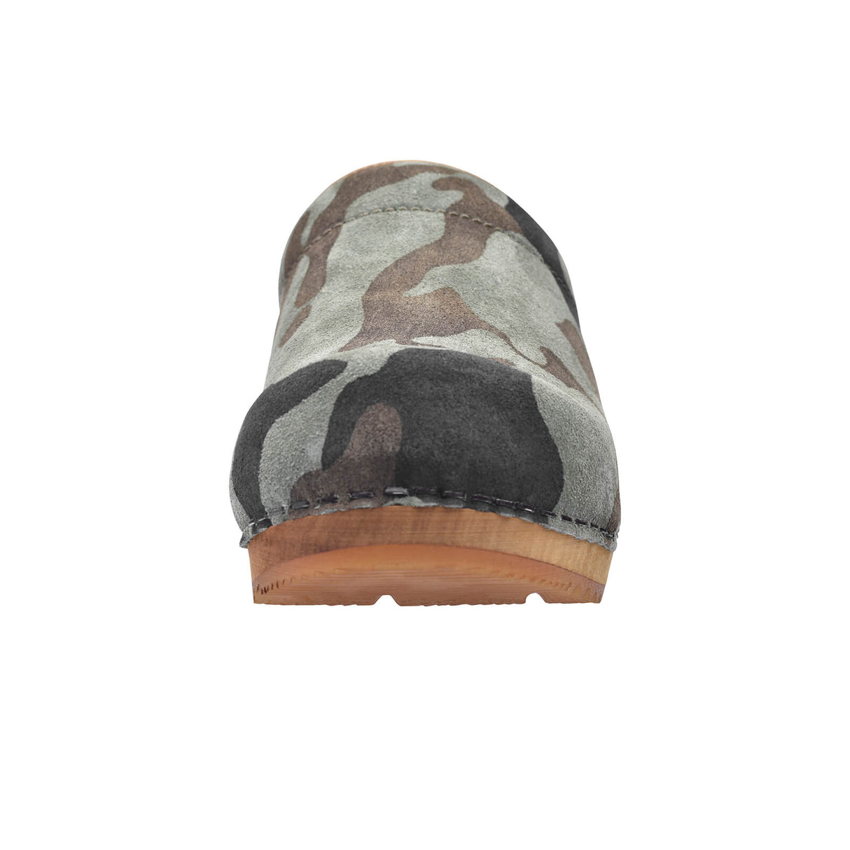 Sanita Wood-Soldi Open Clog Olive