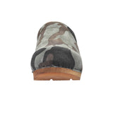 Sanita Wood-Soldi Open Clog Olive