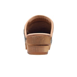 Sanita Wood-Soldi Open Clog Olive
