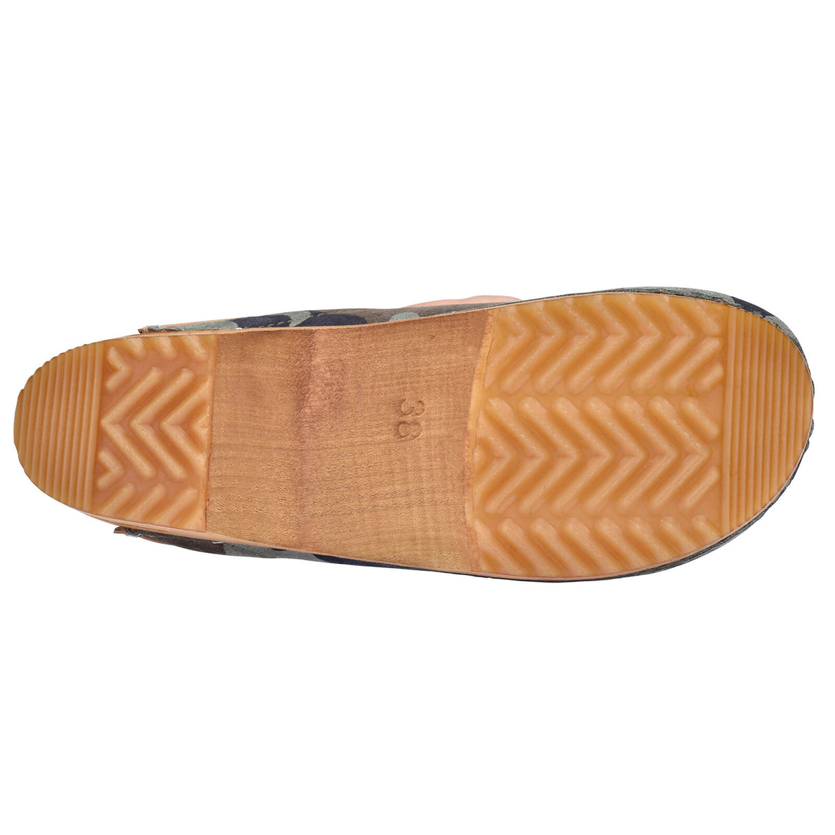 Sanita Wood-Soldi Open Clog Olive
