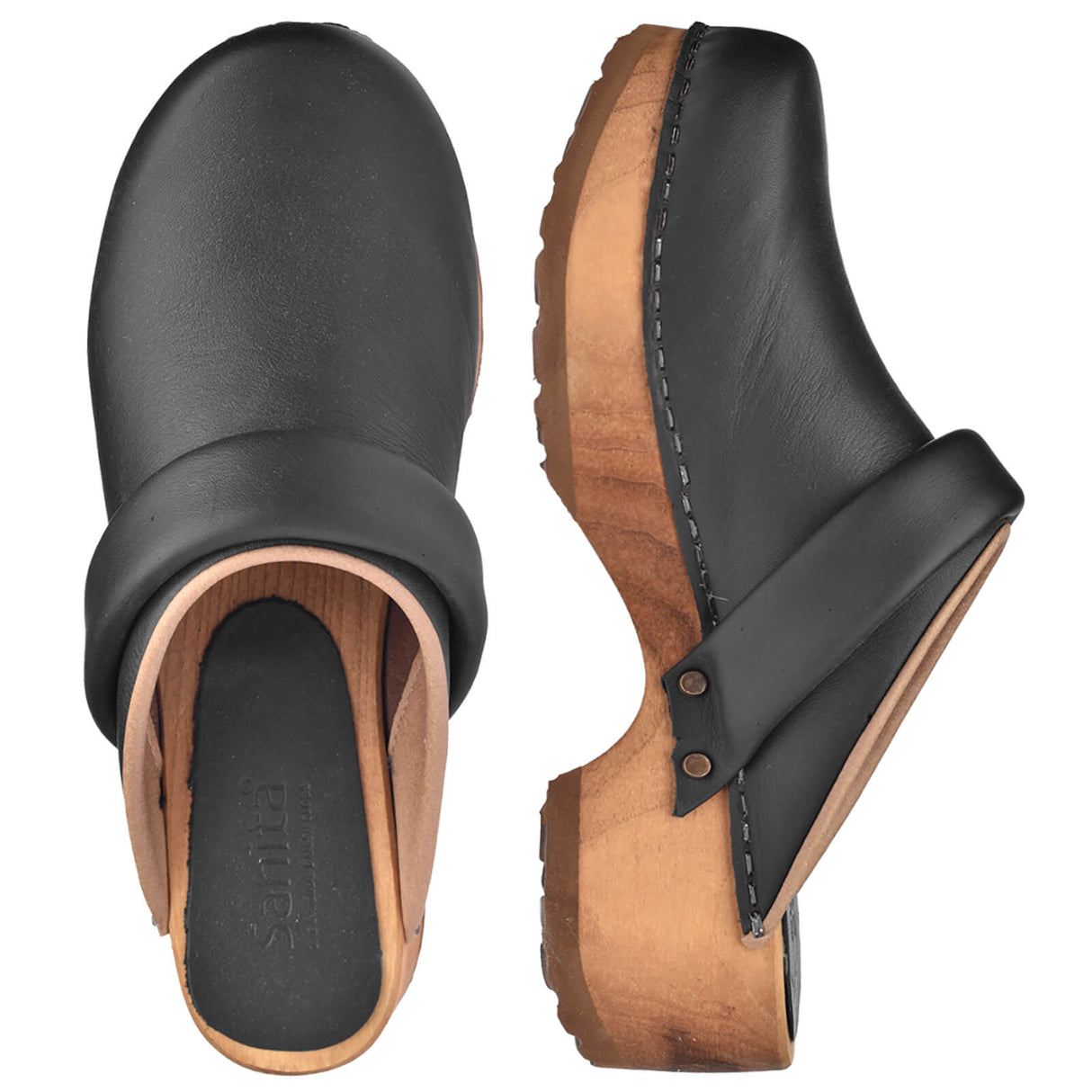 Sanita Wood-Chuso Chunky Open Clog