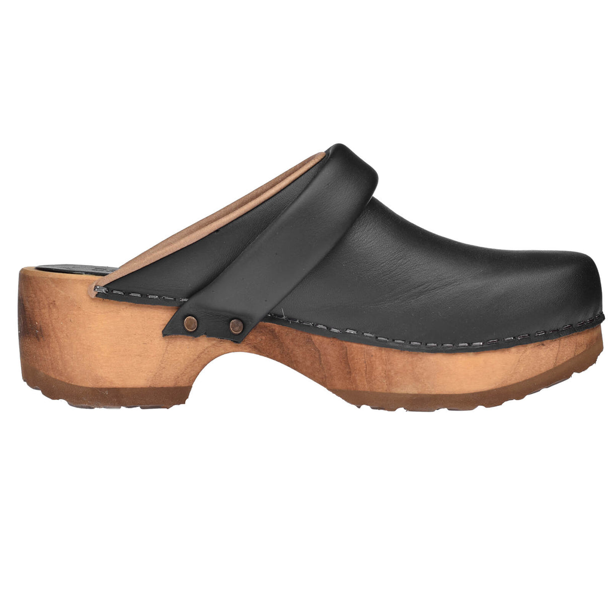Sanita Wood-Chuso Chunky Open Clog
