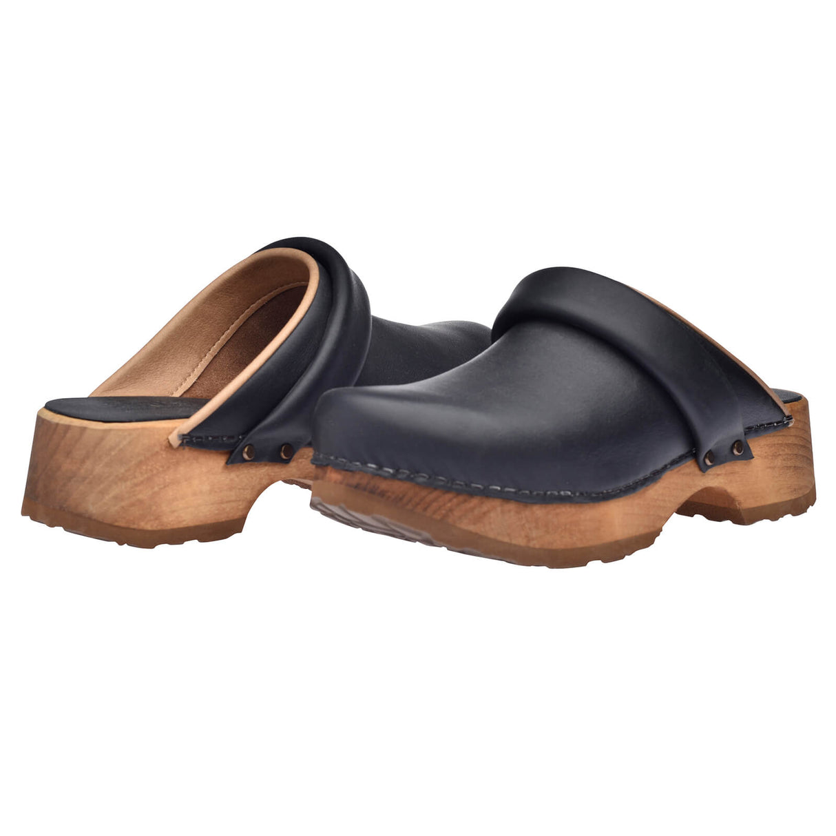 Sanita Wood-Chuso Chunky Open Clog