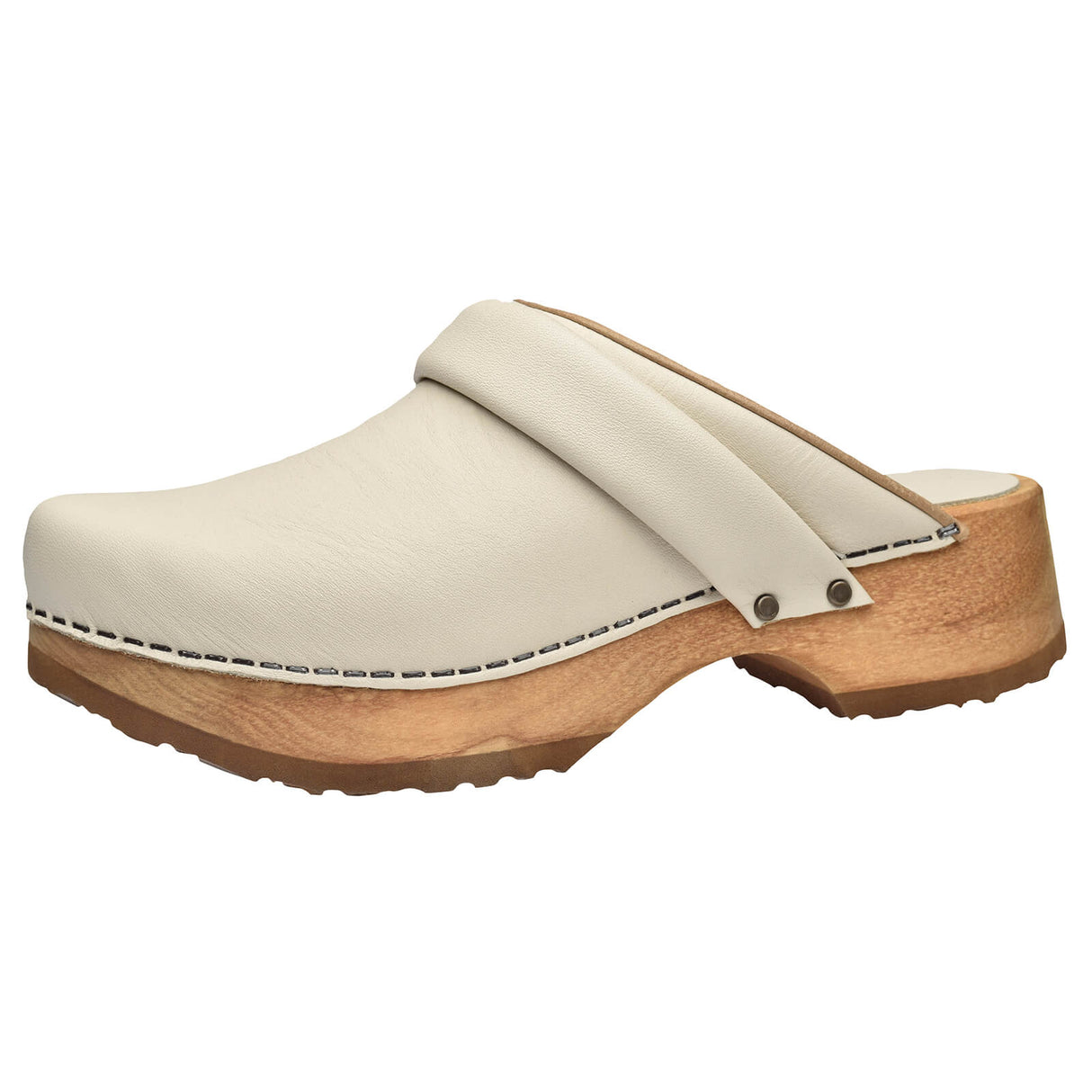 Sanita Wood-Chuso Chunky Open Clog