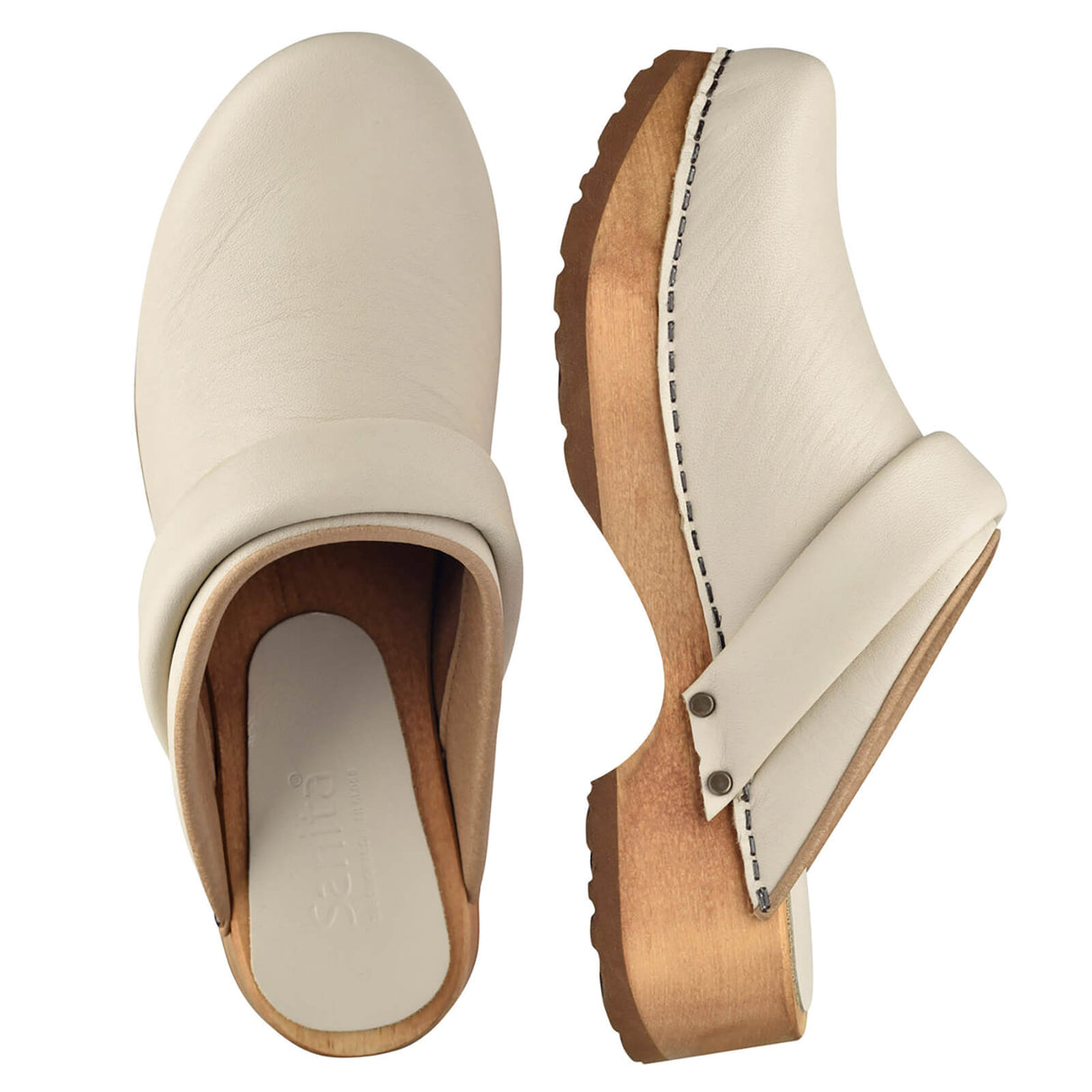 Sanita Wood-Chuso Chunky Open Clog