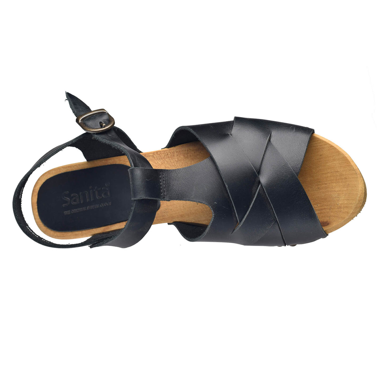 Sanita Wood-Falo Square Sandal Sandale