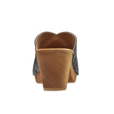 Sanita Wood-Kelo Square Flex Sandal Sandale