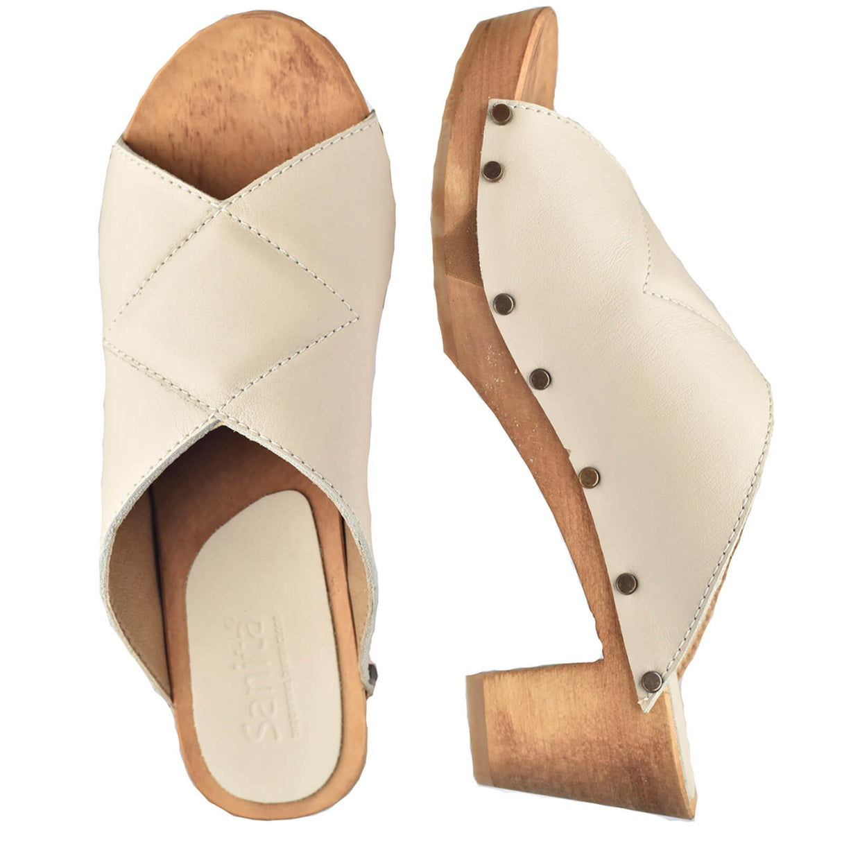 Sanita Wood-Kelo Square Flex Sandal Sandale