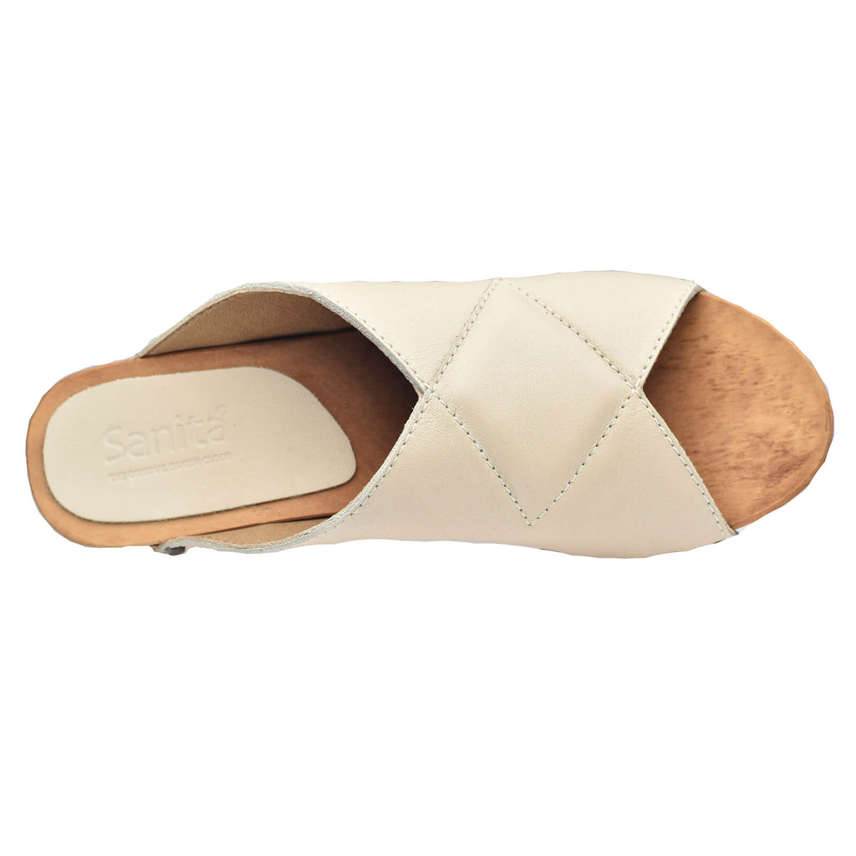 Sanita Wood-Kelo Square Flex Sandal Sandale
