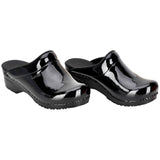 Sanita Original-Metallic Patent Open Clog