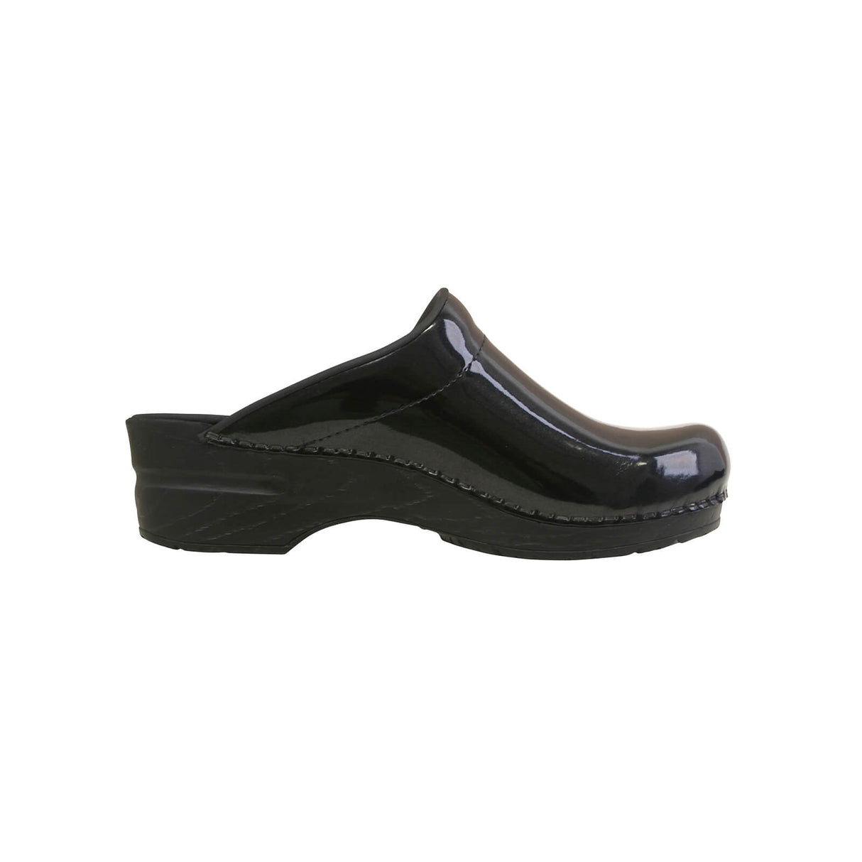 Sanita Original-Metallic Patent Open Clog