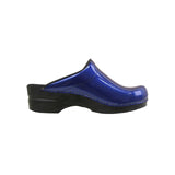 Sanita Original-Metallic Patent Open Clog