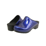 Sanita Original-Metallic Patent Open Clog