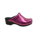 Sanita Original-Metallic Patent Open Clog