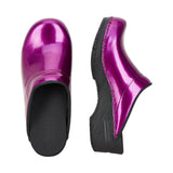 Sanita Original-Metallic Patent Open Clog