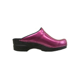 Sanita Original-Metallic Patent Open Clog