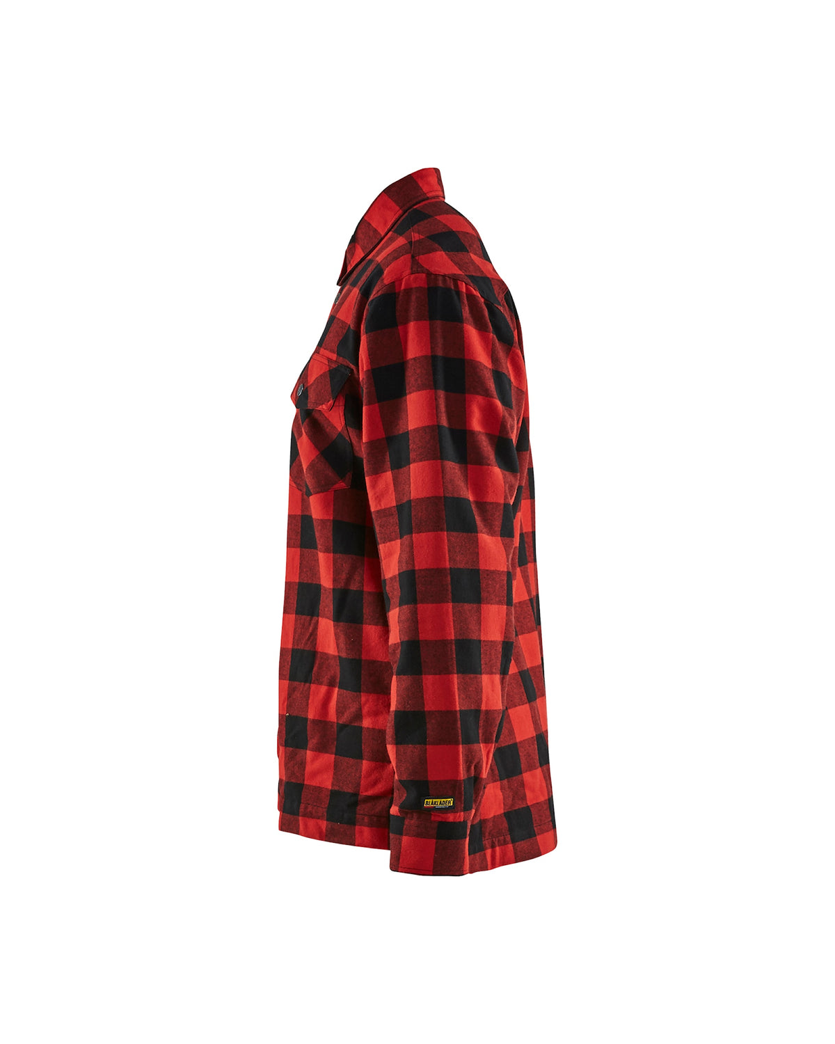 Blåkläder 3225 Gefüttertes Flanellhemd – rot/schwarz