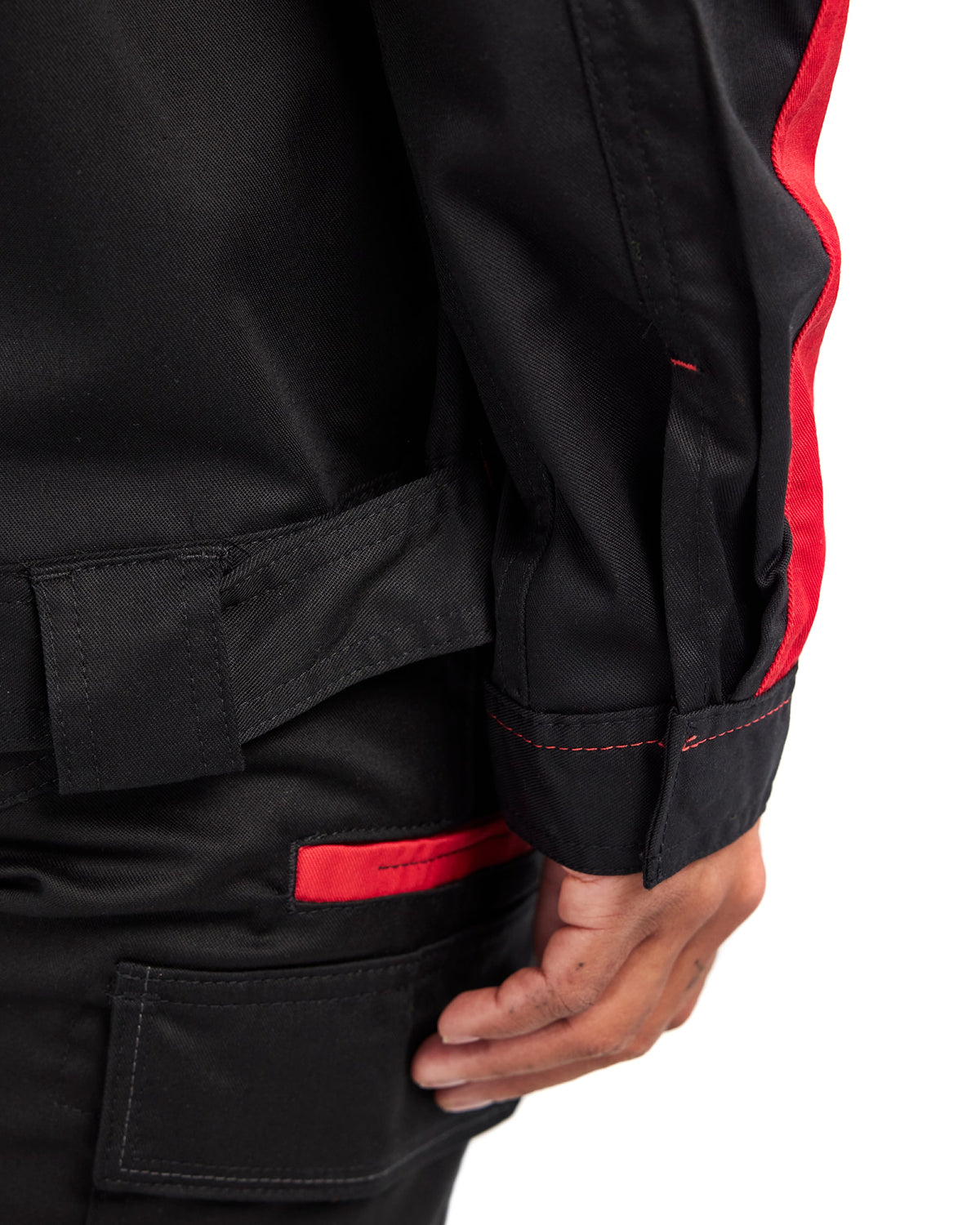 Blåkläder Damen 4443 Industrie Stretch Bundjacke – schwarz/rot