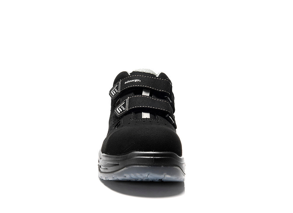 Elten Ethan Easy S1 Sicherheitssandalen schwarz – schwarz