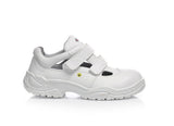 Elten Easy Low ESD S1 Sicherheitssandale weiß – weiß