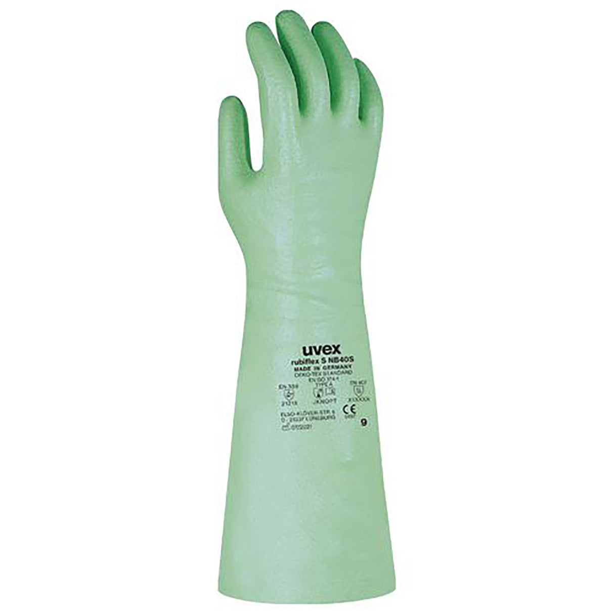 uvex Schutzhandschuh rubiflex S NB40S grün Gr. 9