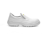 Elten Slipper Low S2 Sicherheitshalbschuh weiß – weiß