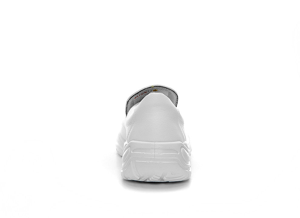 Elten Slipper Low S2 Sicherheitshalbschuh weiß – weiß