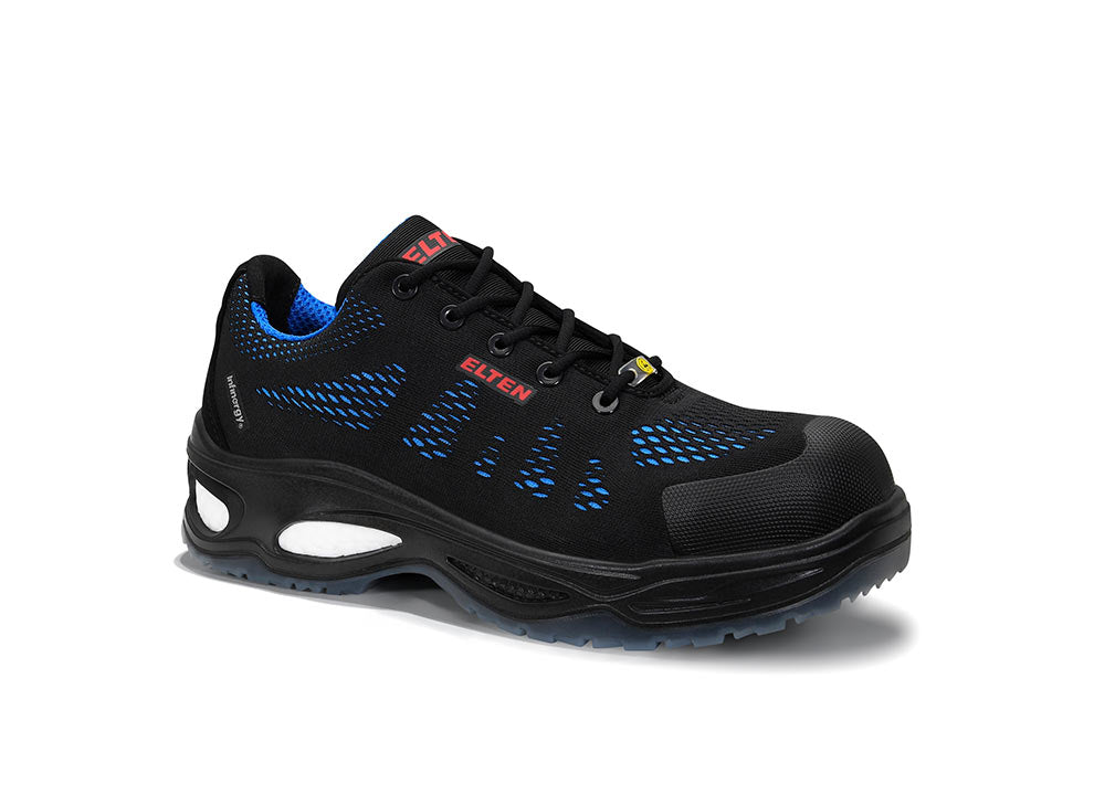 Elten Logan LOW ESD S1 Sicherheitshalbschuh blau – schwarz