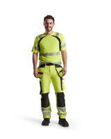 Blåkläder 3397 Warnschutz T-Shirt m. UV-Schutz – gelb/schwarz