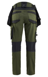Blåkläder Damen Stretch 7170 Arbeitshose – waldgrün/schwarz