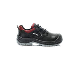 Elten Damen Lena GTX BLACK-RED LOW S3 Halbschuh schwarz – schwarz