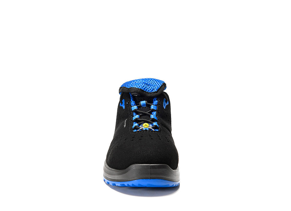 Elten Damen Impulse Lady Xxtl LOW S1P Halbschuh blau – schwarz