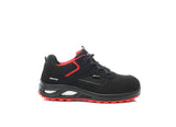 Elten Damen Hannah Xxtl BLACK-RED LOW S3 Halbschuh schwarz – schwarz