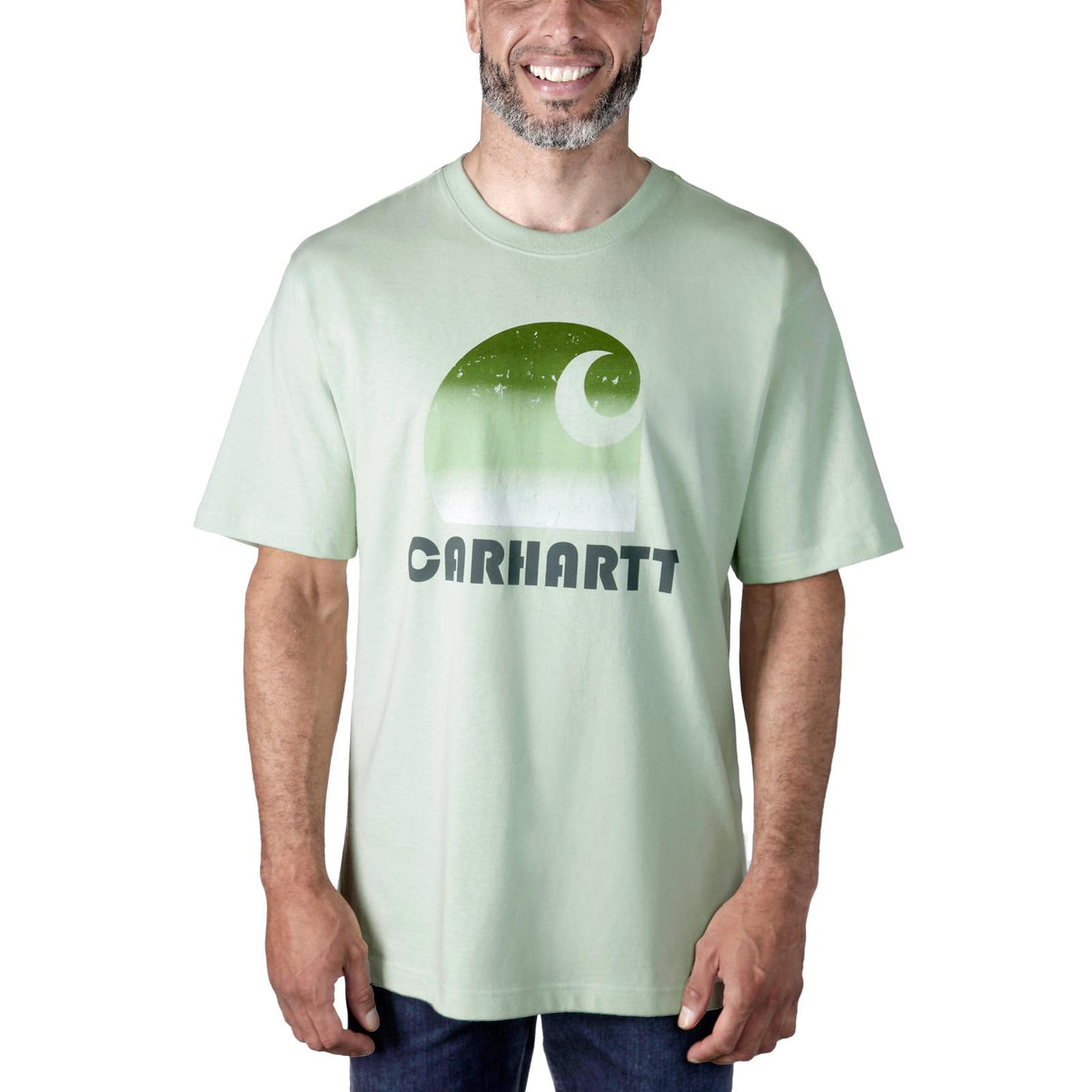 Carhartt Heavy S/S C Graphic T-Shirt in Fog