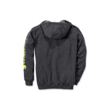 Carhartt Kapuzenpullover Sleeve Logo Hooded Sweatshirt in Carbon Heather