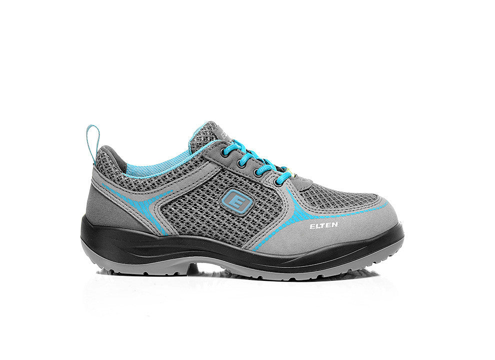 Elten Damen Mila Low ESD S1 Sicherheitshalbschuh grau – grau