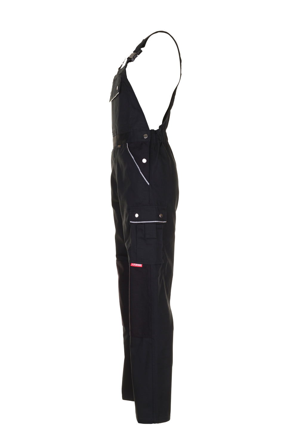 PLANAM Canvas 320 Latzhose schwarz/schwarz