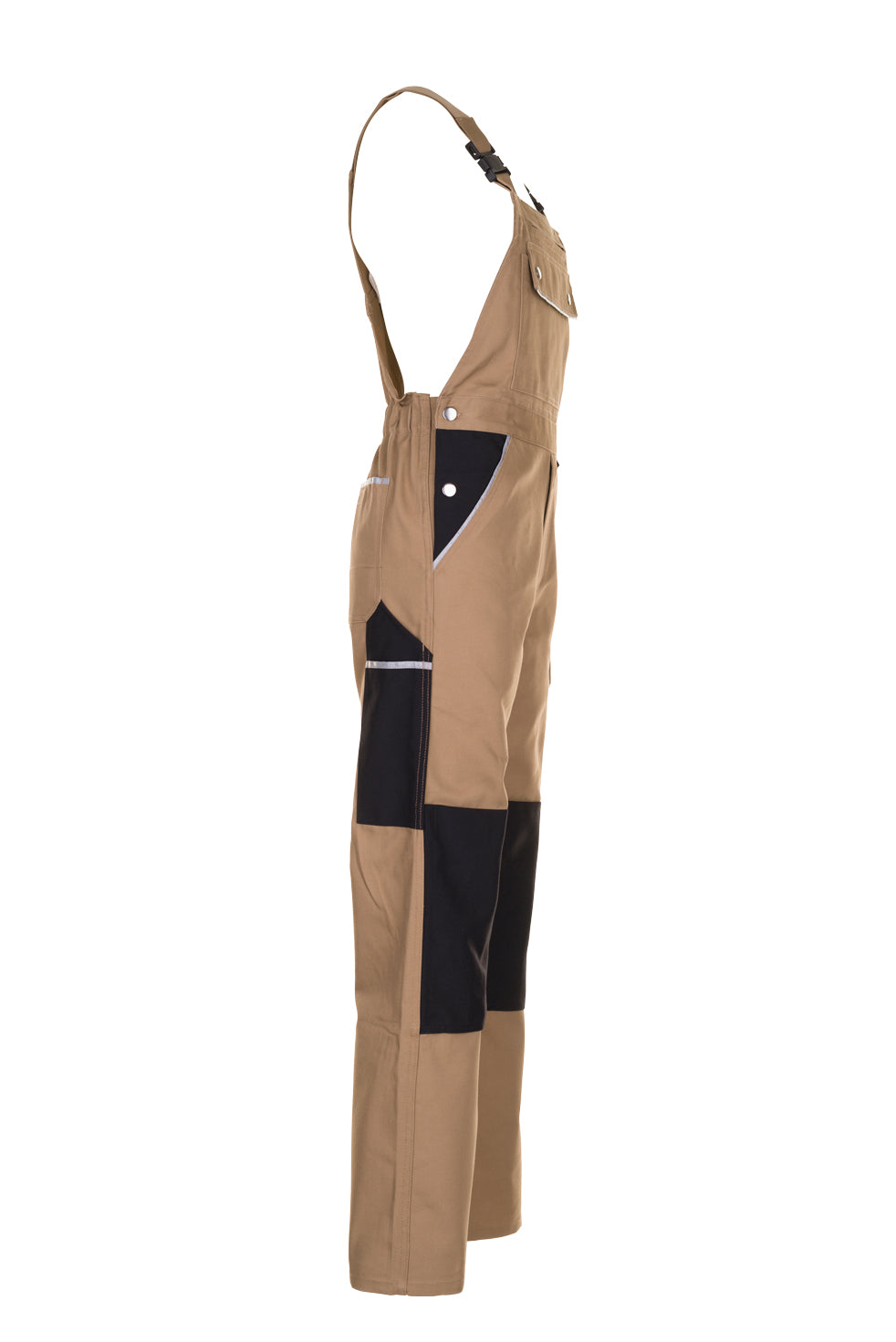 PLANAM Canvas 320 Latzhose khaki/schwarz