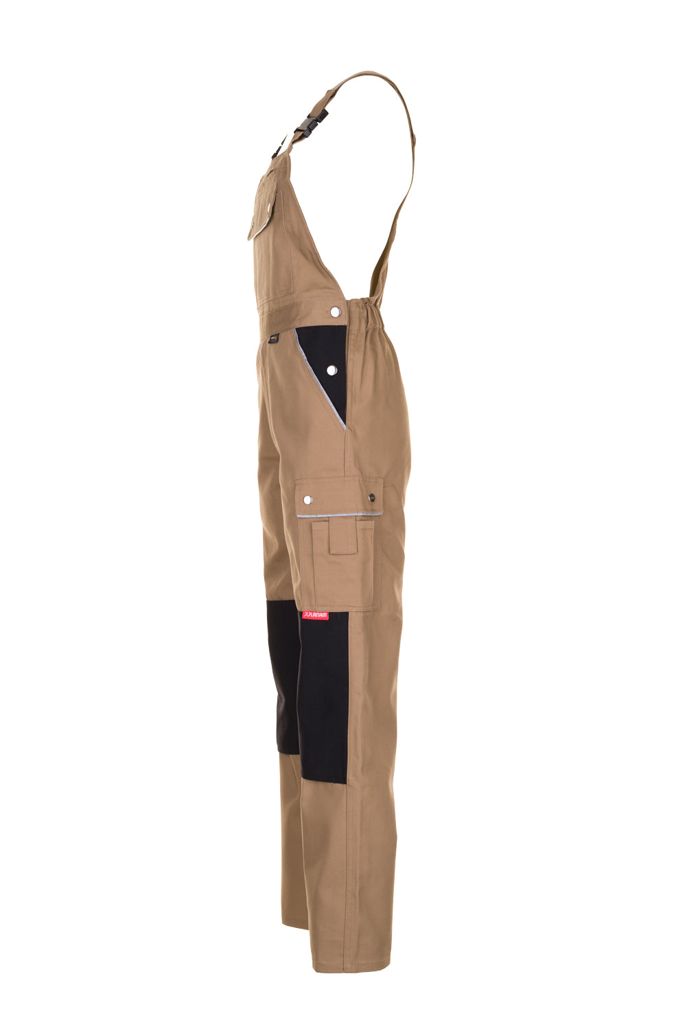 PLANAM Canvas 320 Latzhose khaki/schwarz
