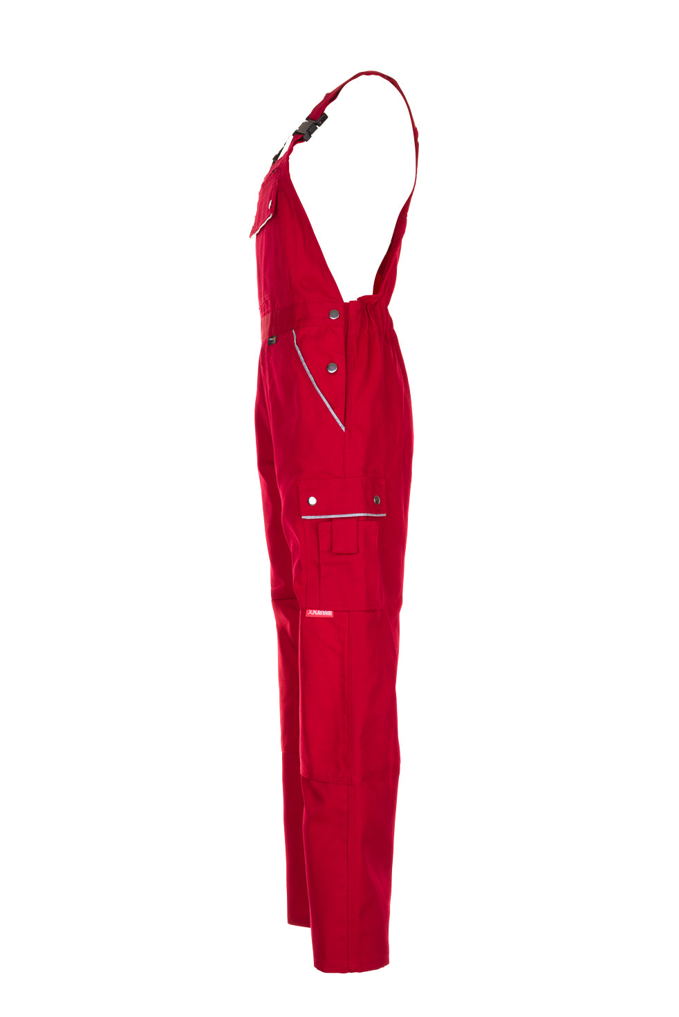 PLANAM Canvas 320 Latzhose rot/rot