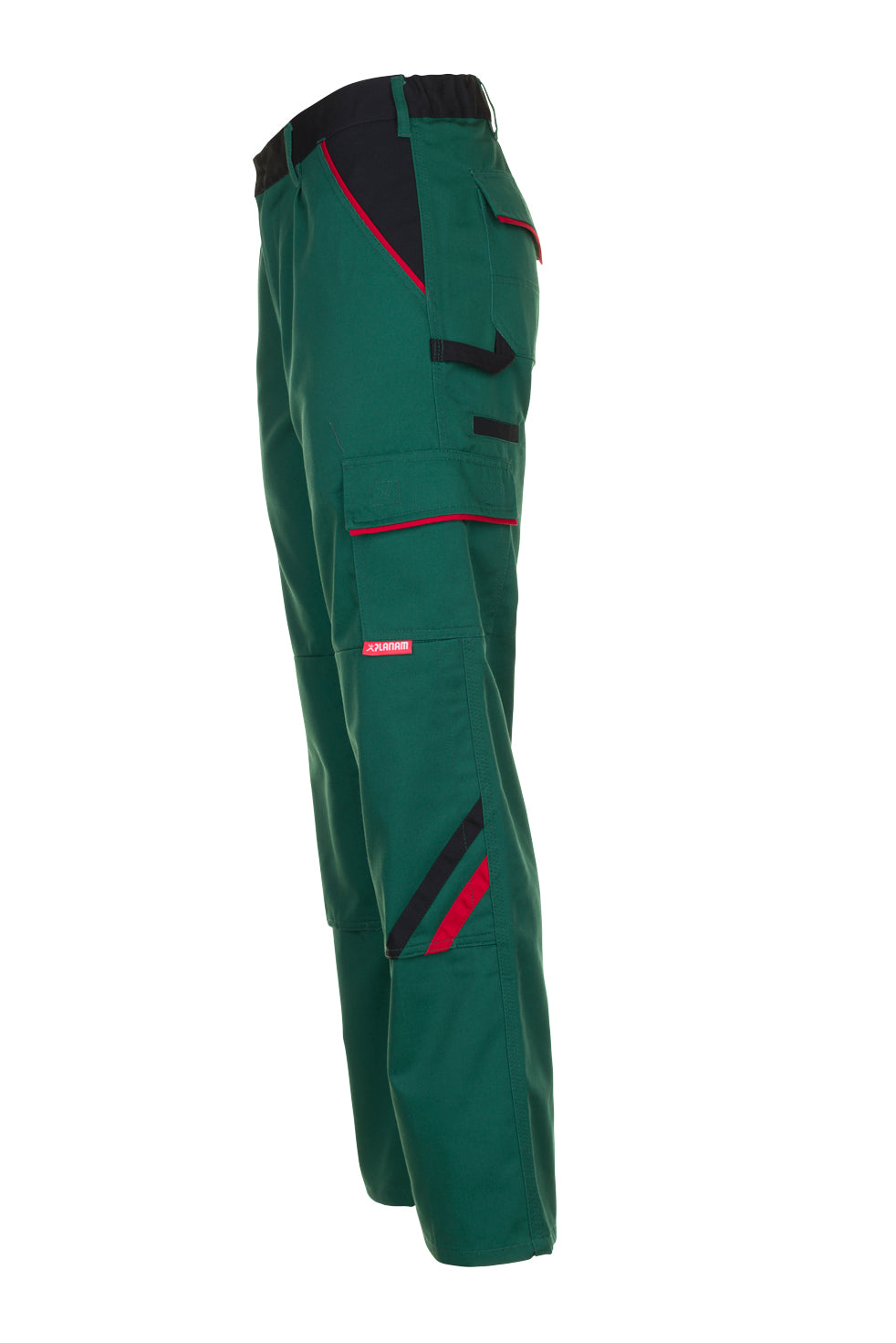 PLANAM Highline Bundhose grün/schwarz/rot
