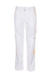 PLANAM Highline Bundhose reinweiß/reinweiß/gelb