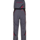 PLANAM Highline Latzhose schiefer/schwarz/rot