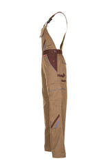 PLANAM Highline Latzhose khaki/braun/zink